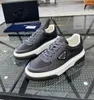 Top Luxury -- Downtown Leather Sneakers Shoes Luxury Designe Low Top Sporty District Men Skateboard Walking Tech Fabrics Lace Up Outdoor Trainer EU38-46
