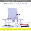 Elektrisk tårta Machine Cake Pressing Machine Electric Dough Pressure Tool Pizza Cake Pressure Machine