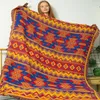 Decken Nordic Retro Sofa Decke Werfen Geometrische Ethnische Freizeit Abdeckung Handtuch Wohnkultur Teppich Boho Bett Spread Tapisserie