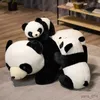 Animais de pelúcia de pelúcia 20-70cm bonito bebê grande panda urso de pelúcia boneca animais brinquedo dos desenhos animados bonecas presentes do amante das meninas