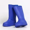 Bottes violet mi-mollet chaud en peluche pluie coréenne EVA imperméable chaussures en caoutchouc antidérapantes mode SlipOn femmes travail en plein air 231026