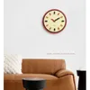 Orologi da parete Orologio carino per bambini in legno Orologio rotondo moderno 3D Piccolo soggiorno Decorazioni silenziose Reloj Pared
