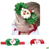 Świąteczne dekoracje dziecięce opaska na głowę Santa Xmas opaska do włosów zapięcie na nakrycia głowy Prezent na dziecko upuszczenie do domu ogród świąteczny par dhbbe