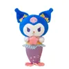 New Marine Mermaid Kuromi My Melody Plush Toy Pillow Cartoon Soft Stuffed Doll Room Decor Christmas Gift