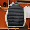 Diseñador para hombre estilo negro blanco manga de mano béisbol abajo chaqueta letras bordadas parkas para mujer abrigo cálido a prueba de viento chaquetas mujeres abrigos streetwear