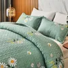 Conjuntos de cama 3 pcs Home Coverlet Set Estilo Americano Quilted Colcha Fronha Patchwork Verão Quilt Floral Impresso Cama Capa 231026