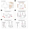 Swings Jumpers Bouncers Baby Swing Canvas Children Wood Hanging Chair Outdoor Nursery Toys Children Tassel Rocking Chair 231025
