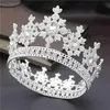 Fashion Royal King Queen Bridal Tiara Crowns for Princess Diadem Bride Crown Prom Party Hair Ornaments Wedding Hair Jewelry 211228202a