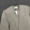 Giacca da abito toteme giacca da abito casual senza bottoni con scollo a V e vestibilità ampia