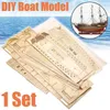 Vliegtuigmodel 1 set DIY handgemaakte montageschip Houten zeilboot Model Kit Schip handgemaakte montage decoratie cadeau voor kinderen 231026