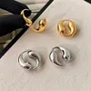 Hoop Earrings 5Pairs Fashion Waterproof High Quality Gold Plated Double Drop Shaped For Women Fine Jewelry