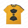 22ss Uomo Donna Designer magliette tee Stampa foglia manica corta Girocollo Streetwear giallo xinxinbuy S-XL185r