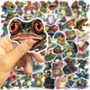 50Pcs Psychedelic Frog Stickers Hallucinogenic Frog Graffiti Stickers for DIY Luggage Laptop Skateboard Motorcycle Bicycle Stickers