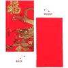 Trädgårdsdekorationer år rött papper kuvert r gåva söta kuvert kinesiska väskor paket fick lycka pengar