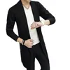 Herrtröjor Stickade män Jacka Stylish Cardigan Soft Slim Fit Coat with Lapel Pockets For Fall/Winter Fashion Polyester