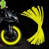 Nya 16st/Set Wheel Hub Rim Reflective Stickers Car Motorcykel 16/17/18 tum Rim Wheel Flame Decals klistermärken Bildekor Tillbehör