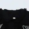 1019 2023 Runway Otoño Marca Mismo estilo Suéter Manga larga Cuello redondo Negro Blanco Cardigan Ropa de moda Alta calidad Mujer mingmo