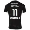 Club Soccer RC Lens 30 Maglia Brice Samba 4 Kevin Danso 11 Angelo Fulgini 7 Florian Sotoca 3 Deiver Machado Facundo Medina Maglia da calcio Kit 23 24 Nero Bianco Giallo