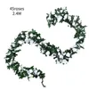 Decorative Flowers Silk Rose Artificial Wedding DIY Decor Fake Flower Home Room Wall Hanging Garland Plants Metal Arch