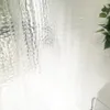 Zasłony prysznicowe Wodoodporne 3D Gtruszone przezroczyste zasłony prysznicowe wielkości z haczykami Kąpiel Sheer Home Dekoracja łazienki D25 231025