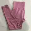 Tenues de yoga sans couture taille haute athlétique gymnase sport leggings femmes contrôle du ventre entraînement collants de fitness pantalons en nylon