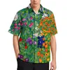 Men's Casual Shirts Gustav Klimt Art Loose Shirt Mens Beach Cottage Garden Hawaiian Design Short-Sleeved Funny Oversized Blouses