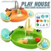 Küchen Spielen Essen Kinder Küche Spielzeug Pretend Simulation Elektrische Spülmaschine Kinder Küche Waschbecken Waschbecken Rollenspiel Spielzeug Jungen Mädchen GeschenkeL231026