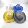 Berets Sequin Jazz Hat For Men Women Children Party Supplies LED Glowing Glitters Stage Show Shining Glow