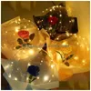 البالون بقيادة باقة الورد المضيئة الشفافة فقاعة وميض الضوء بوبو كرة عيد الحب يوم هدية ديكور حفلة عيد ميلاد ZZB13672 DROP D DHUCT