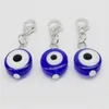 200st Turkish Blue Evil Eye Charms hummerlås Dangle Charms för smycken tillverkning 32x11mm241n