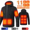 Vestes d'extérieur à capuche Zone 11, veste chaude pour hommes et femmes, moto d'hiver électrique USB 231026