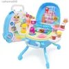 Kitchens Play Food Pretend Play Kitchen Toy Ice Role Play Set Birthday Gift for 2 3 4 5 Year Old Girls Toddlers KidsL231026