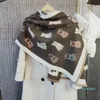 Designer all'ingrosso di 23 sciarpe di moda a colori, scialli caldi autunnali e invernali, scialli con lettere stampate, foulard e sciarpe rinfrescanti