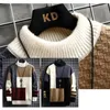 Męskie swetry pasujące do koloru swetra mężczyzn Długoczestrwałe pullover All-in-One Casual Sweater 231026