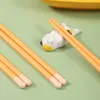 Ensembles de couverts 5 paires de baguettes en plastique réutilisables antidérapantes Sushi bâtons stérilisables à haute température outil de cuisine 231026