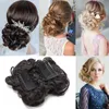 Syntetiskt konkubin Syntes Bun Messy Chignon Hair Accessories for Women Clip on Feminine False Tail Hairpiece 231025