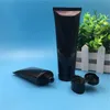 60 ml 100 ml Empty Black Plastic Tube Flip Cap Bottles Cosmetic Containers packaging 50 pcs Ldkgv