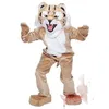 Halloween Big Wildcat Mascot Costume Cartoon Fruit Anime Theme Character Christmas Carnival Party Fancy Costumes Adults Size Outdoor Outfit