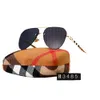berry Designer Sunglasses Burberys 2023 Tiktok Same Frameless Sunglasses for Men and Women Fashion Personality Cut Edge Sunglasses Toad Glasses Plain Glasses Prin