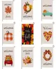 60 pièces bienvenue citrouille impressions drapeaux de jardin 47*32 cm automne lin suspendus bannière extérieure décorations de fête à la maison fournitures 5715460