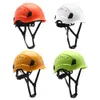 Capacetes de escalada ABS Capacete de segurança Construção Escalada Steeplejack Trabalhador Capacete de proteção Capacete de capacete ao ar livre Suprimentos de segurança no local de trabalho CE 231025