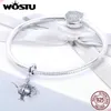 WOSTU 925 Sterling Silver Lamp of Aladdin Dangle Charm Fit Original DIY Beads Bracelet Lucky Jewelry Gift FIC703326k