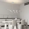 Lustres moderne pendentif Led lustre pour Table salle à manger cuisine barre Suspension Luminaires éclairage intérieur nordique