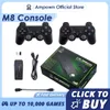 Gamecontroller Joysticks Ampown M8 Videospielkonsole 128G Eingebauter 20000 Spiele TV Retro Game Emulator GD10 Lite Game Stick Wireless Controller Kindergeschenk 231025
