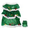 Dog Apparel Christmas Tree Costume- Clothes Winter Costume Warm Xmas Puppy Holiday Dress Outfit For Small Dogs