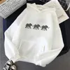 Hoodies das mulheres Mulheres africanas suor y2k manga comprida camisola superior puxa roupas femininas de inverno