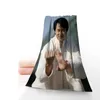 Handduk Anpassningsbar Jackie Chan Fitness Sports bärbar snabbtorkande yoga utomhus bambufiberhanddukar storlek 35x75cm