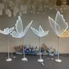 Lampy podłogowe ślubne motyle motyli Lampa Lampa Romantyczna kreatywna wisząca motyl obciążenie drogowe chodnik na imprezowych światłach scenicznych.