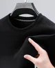 Herren-Kapuzenpullover, koreanisches Herren-Elastizitäts-T-Shirt, modisches Langarm-Sweatshirt, lässiger Herren-Rundhalsausschnitt, strukturiertes Oberteil, Herbst- und Winterpullover