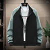 Chaquetas para hombres Chaqueta para hombres Patchwork Moda Casual Bolsillo Primavera Otoño Manga larga Lightwetght Sport Streetwear Masculino Cremallera Abrigo M-4XL